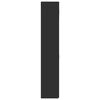vidaXL fekete szerelt fa t&aacute;rol&oacute;szekr&eacute;ny 70 x 42,5 x 225 cm