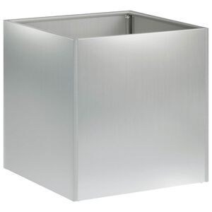 vidaXL Kerti cser&eacute;p Ez&uuml;st 35 x 35 x 35 cm Horganyzott Ac&eacute;l