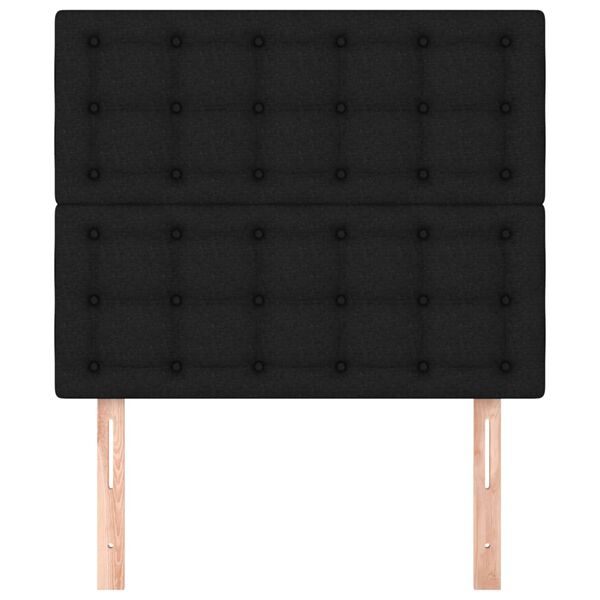 vidaXL fekete sz&ouml;vet fejt&aacute;mla 80x5x118/128 cm