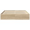 vidaXL sonoma tölgy színű ágykeret 200 x 200 cm