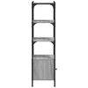 vidaXL 3 szintes szürke sonoma szerelt fa könyvespolc 41x30x109,5 cm