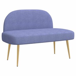vidaXL K&aacute;rpitozott pad h&aacute;tt&aacute;ml&aacute;val Farmerk&eacute;k 110 x 60 x 76 cm