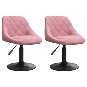 vidaXL 2 db r&oacute;zsasz&iacute;n b&aacute;rsony forg&oacute; &eacute;tkezősz&eacute;k