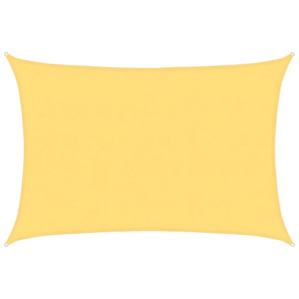 vidaXL bézs HDPE napvitorla 160 g/m² 5 x 7 m