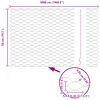 vidaXL Ker&iacute;t&eacute;soszlop Ez&uuml;st 50 x 0,5 m (36 mm h&aacute;l&oacute;) Ac&eacute;l