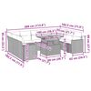 vidaXL 10 részes szürke polyrattan kerti ülőgarnitúra párnákkal