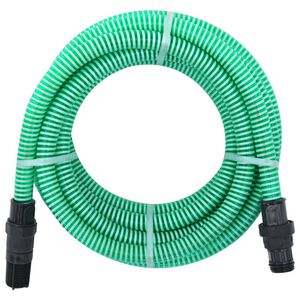 vidaXL z&ouml;ld PVC sz&iacute;v&oacute;t&ouml;mlő PVC csatlakoz&oacute;kkal 1" 7 m
