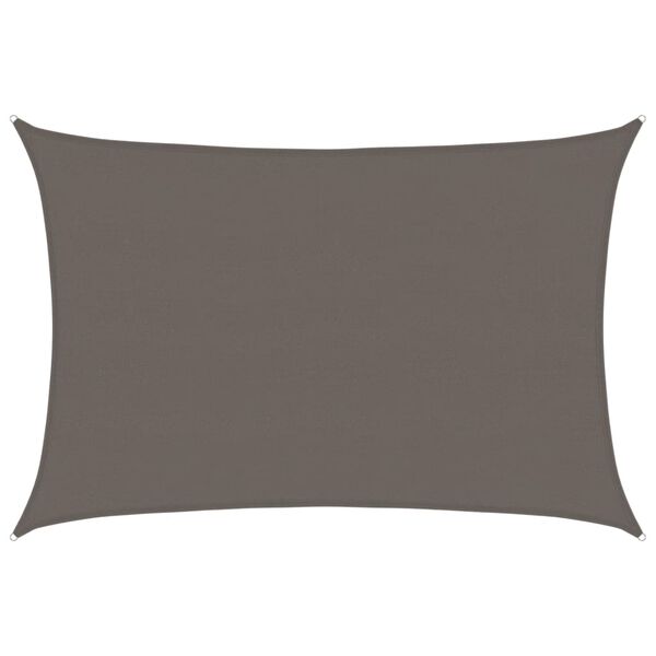 vidaXL antracitsz&uuml;rke HDPE napvitorla 160 g/m&sup2; 5 x 6 m