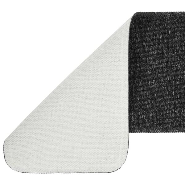 vidaXL 15 db antracit n&eacute;gysz&ouml;gű cs&uacute;sz&aacute;smentes l&eacute;pcsőszőnyeg 75 x 20 cm