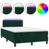 vidaXL s&ouml;t&eacute;tz&ouml;ld b&aacute;rsony rug&oacute;s &eacute;s LED-es &aacute;gy matraccal 120x200 cm
