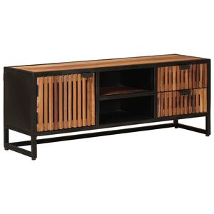 vidaXL TV szekr&eacute;ny 105 x 30 x 40 cm T&ouml;m&ouml;r Mang&oacute;fa &eacute;s Műszaki Fa
