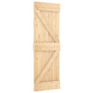 vidaXL Cs&uacute;sz&oacute; ajt&oacute; NARVIK 70 x 210 cm (213,5 cm) Term&eacute;szetes &eacute;s Fekete