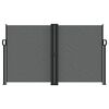vidaXL antracitszürke behúzható oldalsó napellenző 140x1200 cm