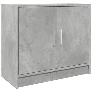 vidaXL betonsz&uuml;rke szerelt fa mosd&oacute;szekr&eacute;ny 63 x 29 x 55 cm