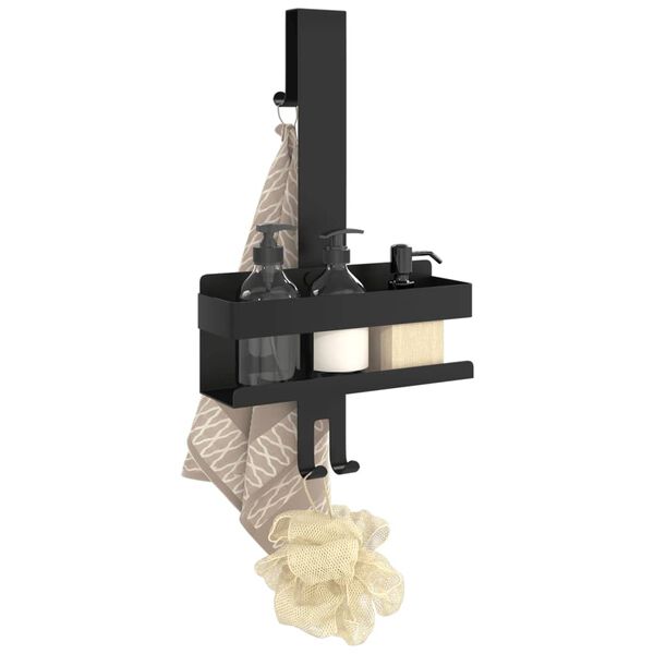 vidaXL szálcsiszolt 304 rozsdamentes acél felakasztható zuhanypolc