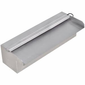 N&eacute;gysz&ouml;gletes rozsdamentes ac&eacute;l medence sz&ouml;kők&uacute;t LED f&eacute;nyekkel 30 cm