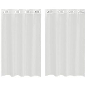 vidaXL 2 db feh&eacute;r f&aacute;tyolf&uuml;gg&ouml;ny&ouml;k rojtokkal