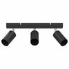 vidaXL Mennyezeti spotlámpa Fekete 38 x 5.5 x 16.5 cm Acél