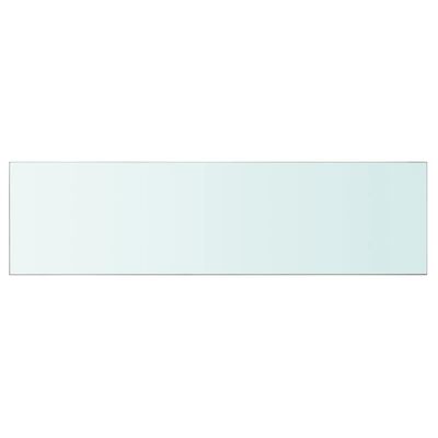 vidaXL 110x30 cm átlátszó panel üvegpolc