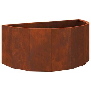 vidaXL N&ouml;v&eacute;nytart&oacute; Rozsd&aacute;s 90 x 45 x 35 cm Időj&aacute;r&aacute;s&aacute;ll&oacute; ac&eacute;l