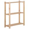 vidaXL 3 szintes t&ouml;m&ouml;r fenyőfa t&aacute;rol&oacute;&aacute;llv&aacute;ny 60 x 28,5 x 90 cm