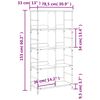 vidaXL szürke sonoma színű szerelt fa könyvespolc 78,5 x 33 x 153 cm