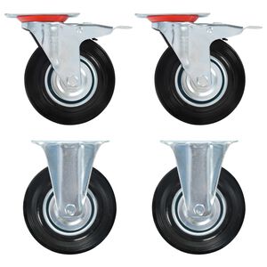 vidaXL 4 db g&ouml;rgő 125 mm