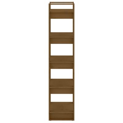 vidaXL mézbarna tömör fa könyvszekrény/térelválasztó 60 x 35 x 160 cm