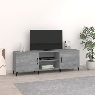 vidaXL szürke sonoma színű szerelt fa TV-szekrény 150 x 30 x 50 cm