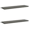 vidaXL Pad p&aacute;rn&aacute;k SOEST 2 db 100% poli&eacute;szter Sz&uuml;rke 150 x 40 x 5 cm