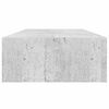 vidaXL 2 db betonszürke MDF falra szerelhető fiókos polc 60x23,5x10 cm