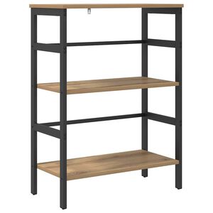 vidaXL K&ouml;nyvespolc 2 szintes 60 x 29,5 x 81 cm Szerelt Fa