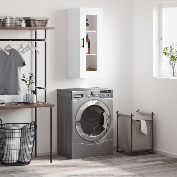 vidaXL feh&eacute;r fali szekr&eacute;ny34,5x34x90 cm