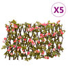 vidaXL&nbsp;5db s&ouml;t&eacute;t r&oacute;zsasz&iacute;n bőv&iacute;thető műborosty&aacute;nr&aacute;cs 180 x 20 cm