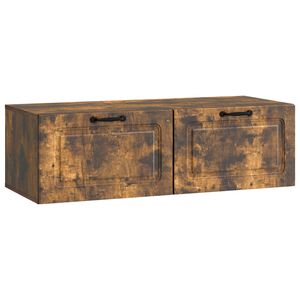 vidaXL Fali TV szekr&eacute;ny F&uuml;st&ouml;s T&ouml;lgy 98 x 41 x 30 cm Szerelt Fa