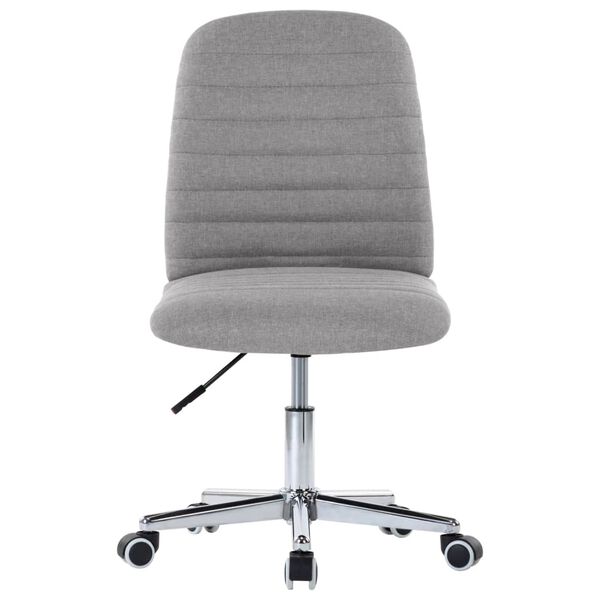 vidaXL 2 db világosszürke szövet étkezőszék