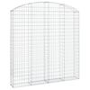 vidaXL &iacute;ves horganyzott vas gabion kos&aacute;r 200x30x200/220 cm