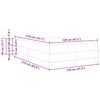 vidaXL Boxrug&oacute;s &aacute;gy matracmal S&ouml;t&eacute;t k&eacute;k 120 x 210 cm sz&ouml;vet