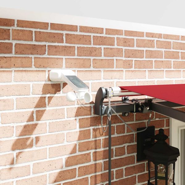 vidaXL Napernyő Anyag tartalmaz Piros 400 &times; 300 cm Poli&eacute;szter