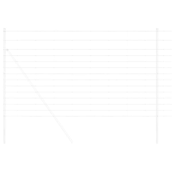 vidaXL Legelőkerítés Ezüst 25 x 1.4 m Horganyzott acél