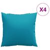 vidaXL 4 db k&eacute;k sz&ouml;vet kanap&eacute;p&aacute;rna 60 x 60 cm