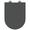 vidaXL Gyorsan Levehető WC Ülőke Antracit 46.2 x 36 x 4.3 cm Duroplast