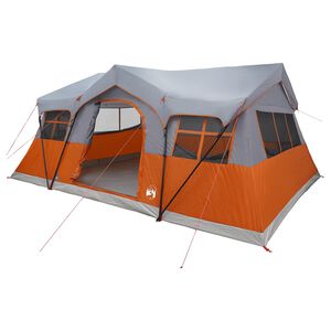 vidaXL Csal&aacute;di S&aacute;tor 487 x 340 x 216 cm Sz&uuml;rke &eacute;s narancs