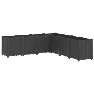 vidaXL fekete polipropil&eacute;n kerti &uuml;ltetől&aacute;da 160 x 160 x 53 cm