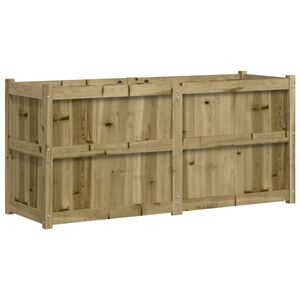 vidaXL impregn&aacute;lt fenyőfa kerti vir&aacute;gl&aacute;da 150x50x70 cm