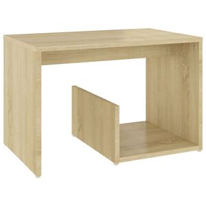vidaXL sonoma t&ouml;lgy sz&iacute;nű szerelt fa kisasztal 59 x 36 x 38 cm