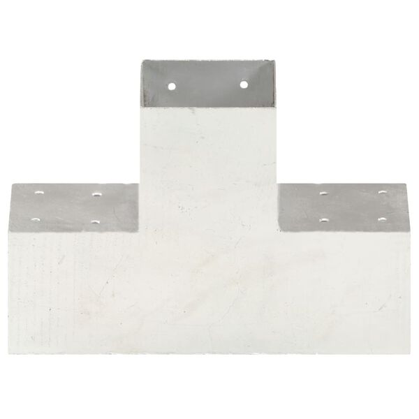 vidaXL X alak&uacute; horganyzott f&eacute;m oszloptart&oacute; 101 x 101 mm