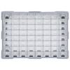 vidaXL többfiókos szervező 64 fiókkal 52 x 16 x 37,5 cm