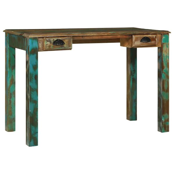 vidaXL Asztal Barna 112 x 55 x 76 cm Tömör újrahasznosított fa