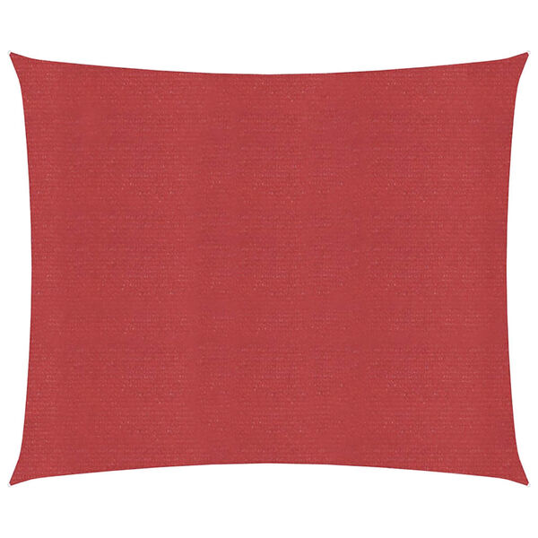 vidaXL piros HDPE napvitorla 160 g/m&sup2; 4,5 x 4,5 m